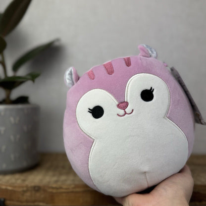 Squishmallow Allina The Squirrel - Pink Squirrel Soft Plush Fluffy Tail - 7.5”
