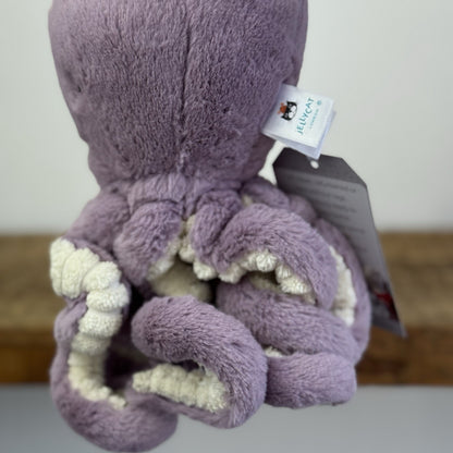 Jellycat Little Maya Octopus - Purple Octopus Beanie Super Soft 6” NWOT
