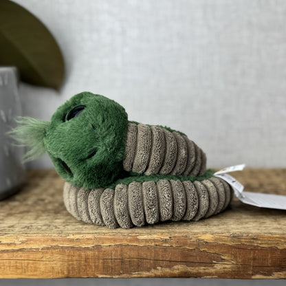 Jellycat Retired Green Wiggly Worm - Bug Soft Toy Beanie Cute Retired 7"
