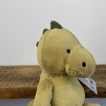 Jellycat Nimbus Dinosaur - Light Green Chunky Dino Plush Retired Rare Plush 10"