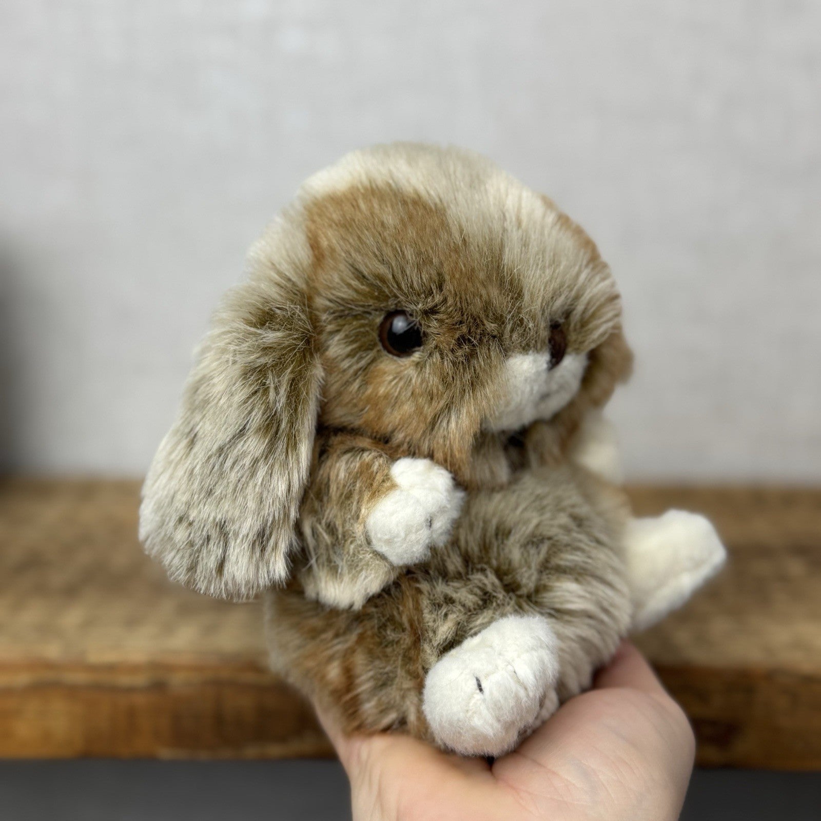 Barbara Bukowski Baby Graham Bunny Rabbit - Soft Toy Kanini Tiny Brown Mix Bunny