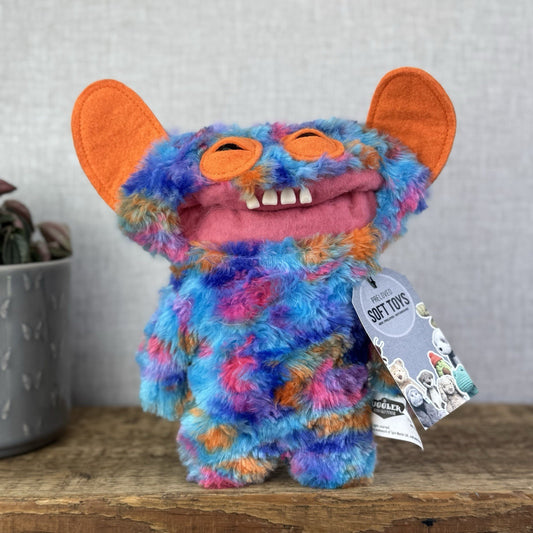 Fuggler Chaos Crew - Fluffy Mixed Blue/Orange Pink Funny Ugly monster Plush