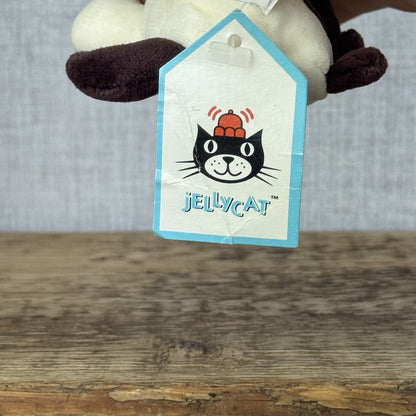 Jellycat Pocket Dog - Vintage Retired Tiny Suede Dog Puppy Mini Plush 4"