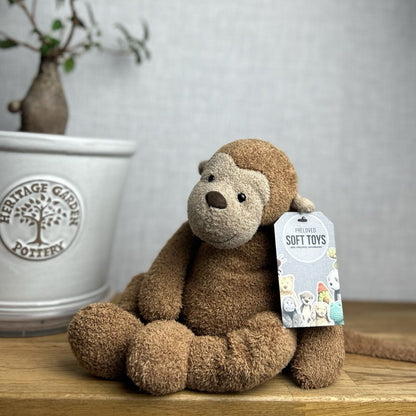 Jellycat Pelhamby Monkey - Medium Monkey Rare Retired Jellycat 12”