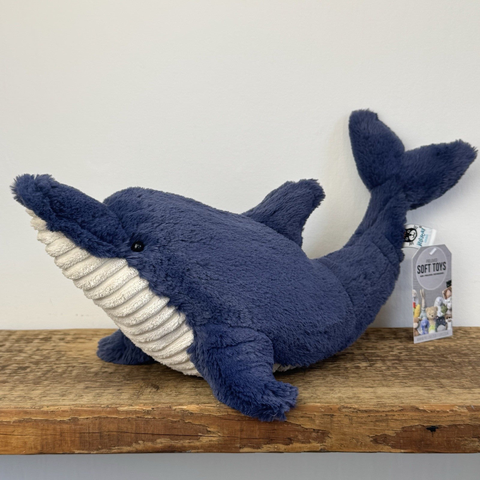 Jellycat Dana Dolphin - Rare Sea Creature Jellycat Dark Blue 16"