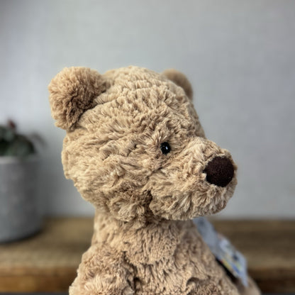 Jellycat Medium Bumbly Bear - Big Brown Retired Bear Soft Toy Beanie 18”
