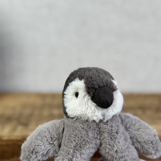 Jellycat Baby Percy Penguin Grabber - Mini Penguin Rattle Soft Sensory Rattle
