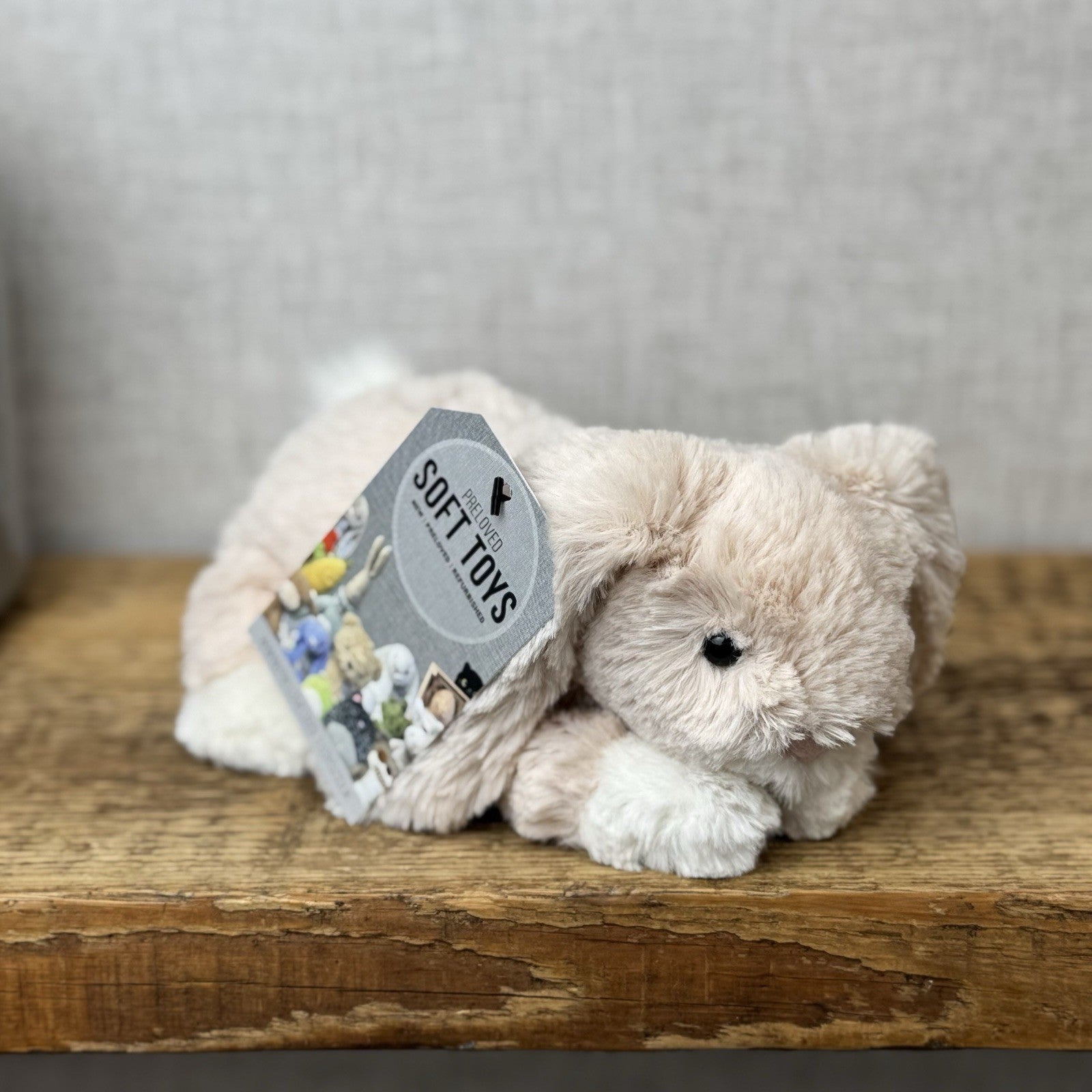 Jellycat Loppy Oatmeal Bunny Small - Small Light Brown Bunny Rabbit Lop Ear Rare