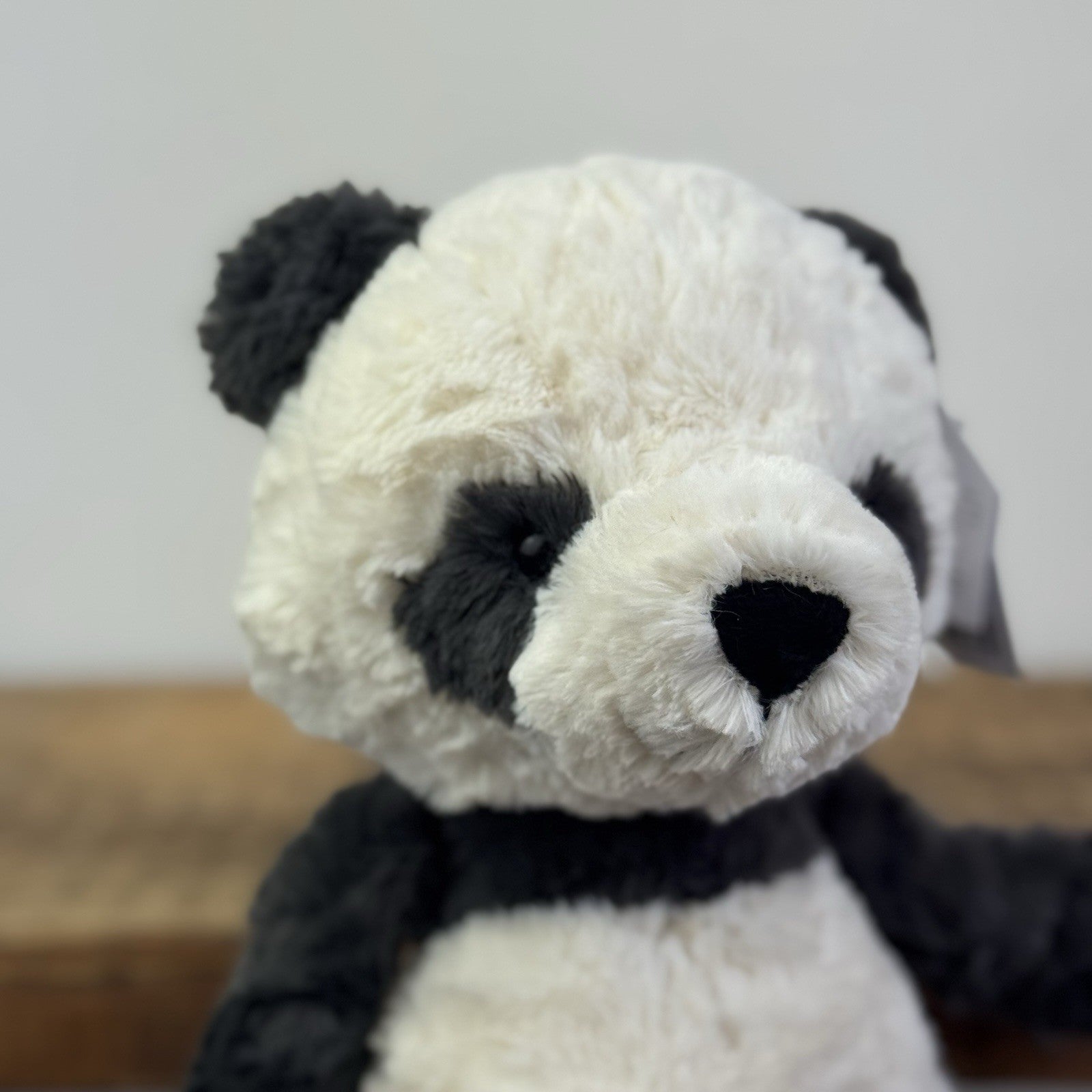 Jellycat Tuffet Panda - Panda Textured Beanie Plush Wild Animal Retired With Tag