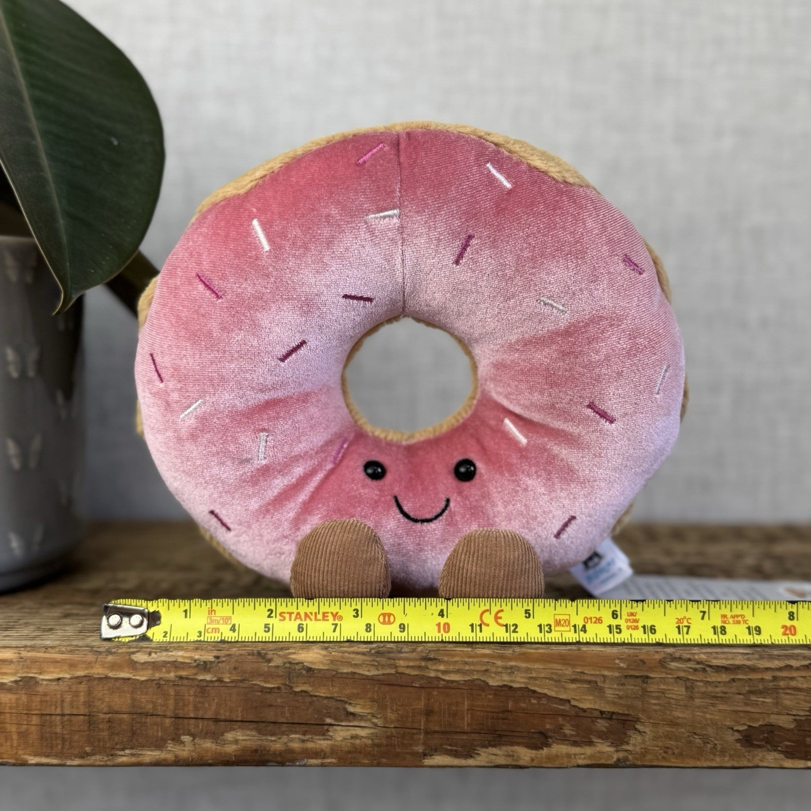 Jellycat Amuseable Doughnut Soft Toy Food Play Cute Collectible Beanie Plush 7"