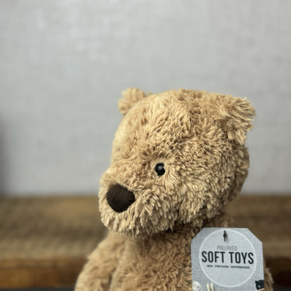 Jellycat Small Bumbly Bear - Small Textured Retired Small Brown Bear 11"