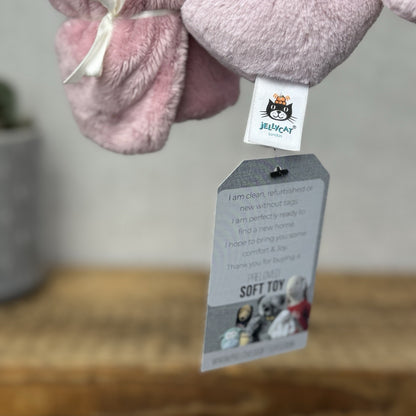 Jellycat Sienna Pink Seahorse Soother - Pink Comfort Blanket Soother Retired