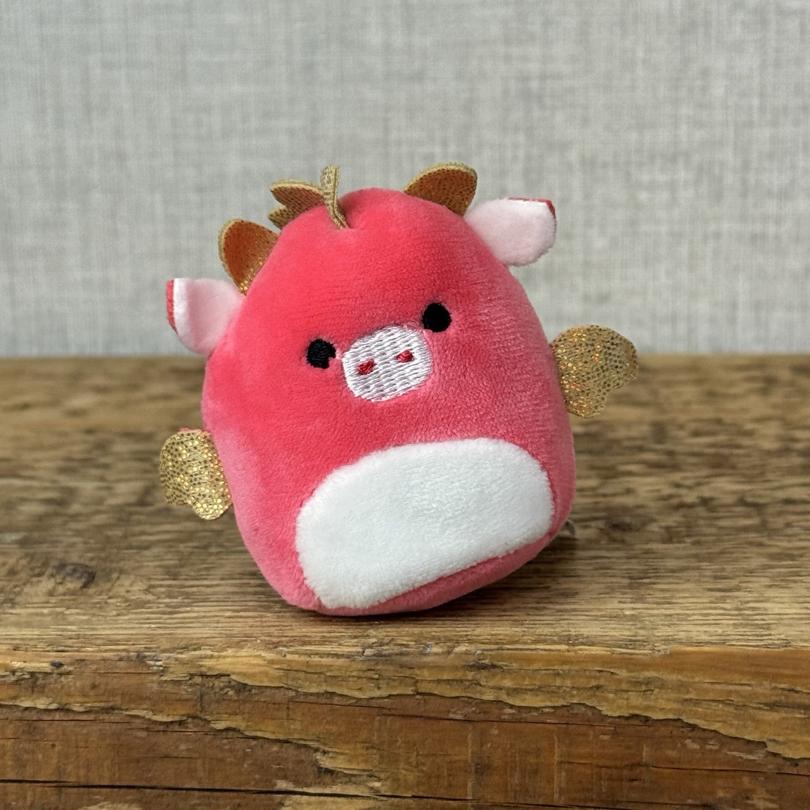 Squishmallow Squishville - Baiden Red/Gold Dragon Mini (Multi Buy Discount)