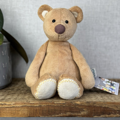 Jellycat JellyKitten Traditional Teddy Bear Beige Tan New Without Tags 12” Rare