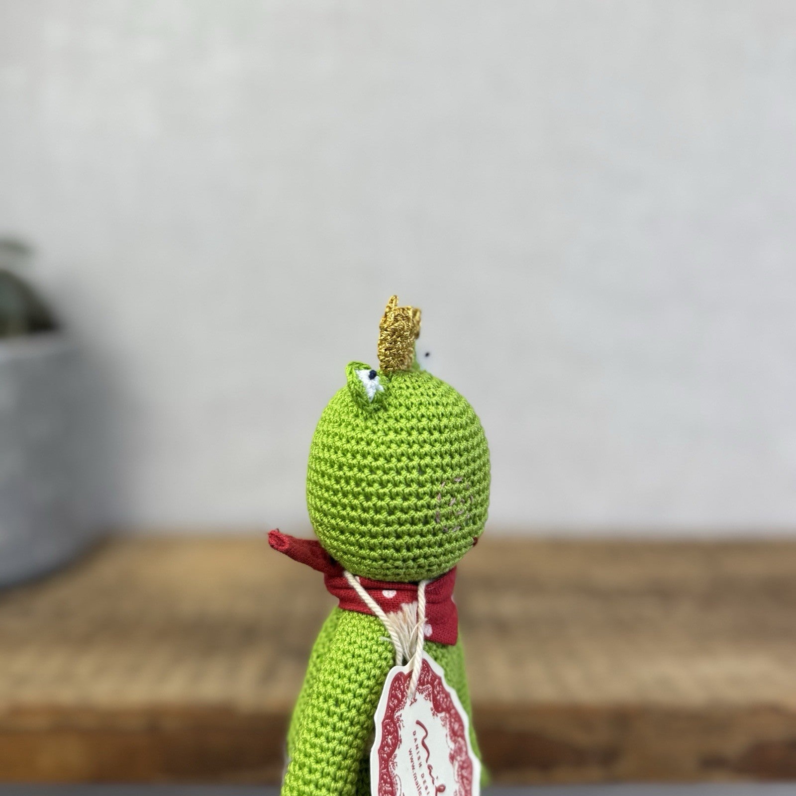 Maileg Knitted Frog Prince - Rare Retired Item 16-0026-00 New With Tags 9"