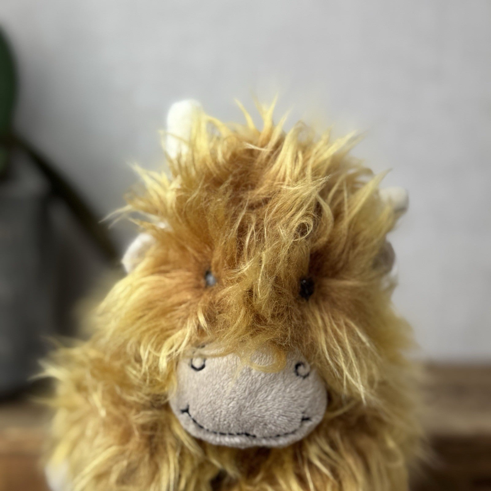 Jellycat Small Truffles Cow - Fluffy Cow Cushion Small Highland Cow Retired 7”