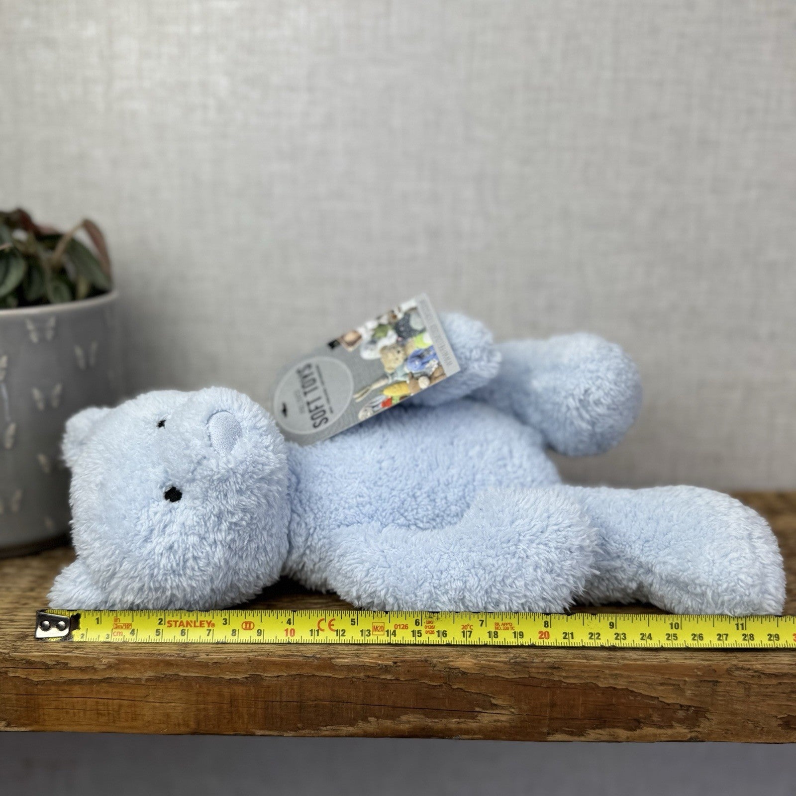 Jellycat Blue Bebe Bear - Little Jellycat Soft Fleecy Blue Baby Bear Plush Rare