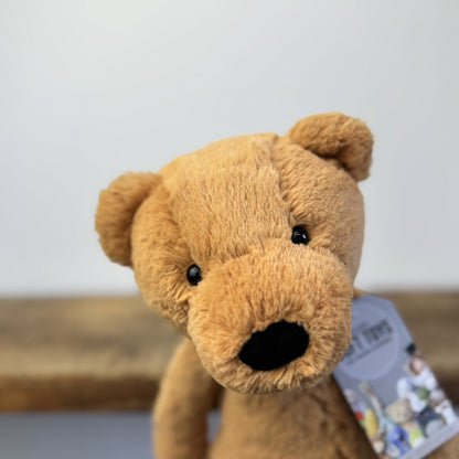 Jellycat Large Bashful Ginger Bear - Large Orange Bashful Bear Cub RARE 15"/38cm