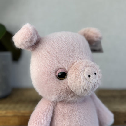Jellycat Beepi Pig - Medium Fluffy Pig Beanie Soft Toy Cute Farm Plush 12"