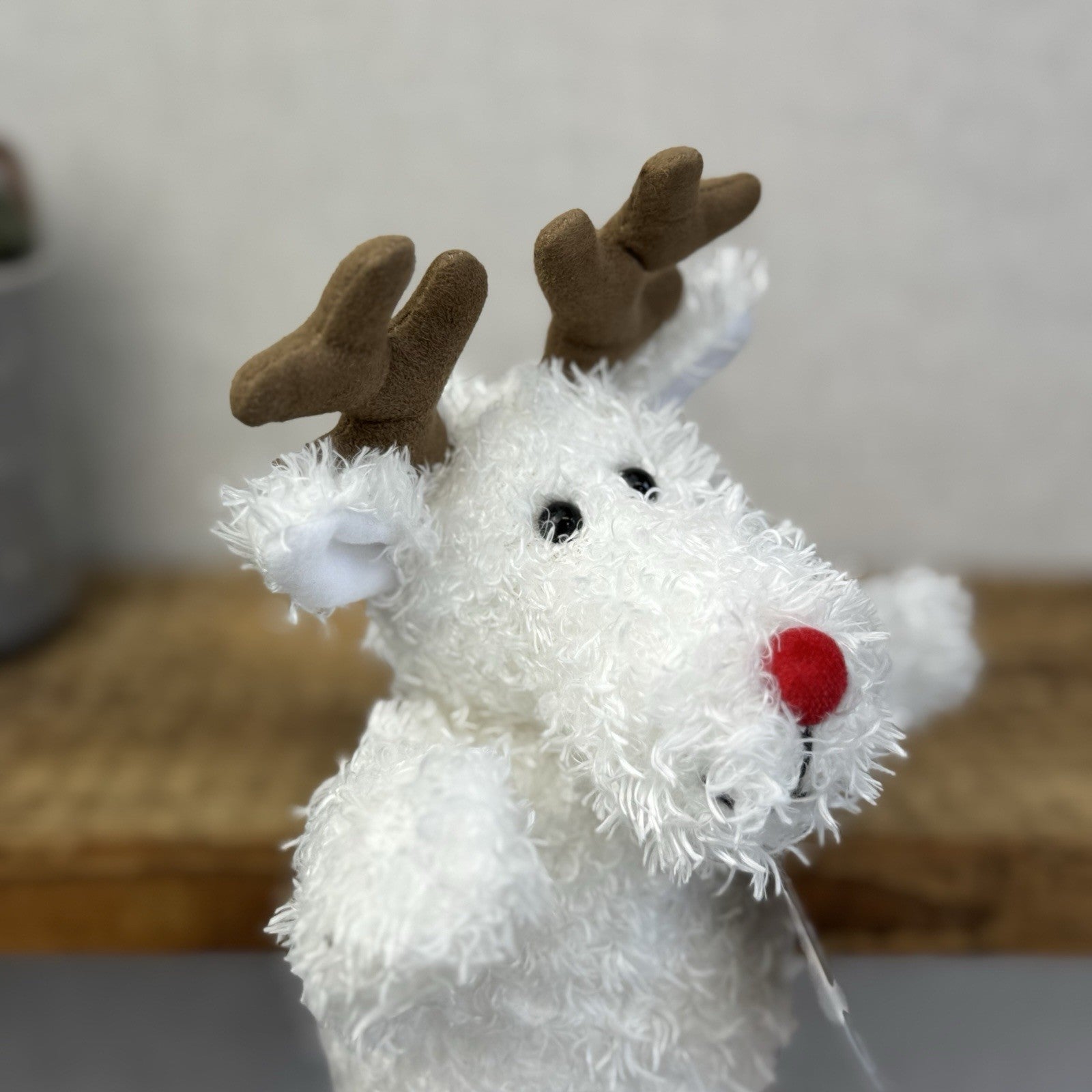 The Little White Company White Beanie Reindeer - Toastie Reindeer (Jellycat)