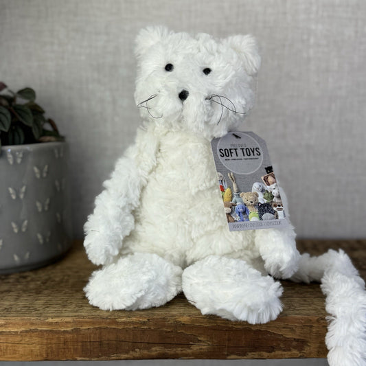The Little White Company Tom Cat (Jellycat Collab) Squidgy Cat Small Beanie 11”