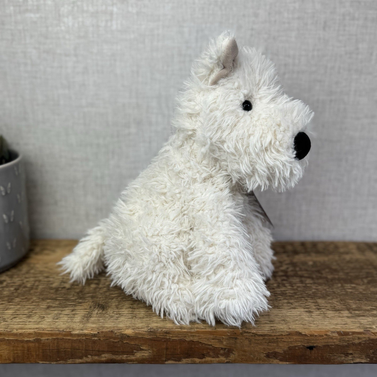 Jellycat Munro - Munro White Westie Scottie Dog Soft Toy Beanie Retired 12” (#2)