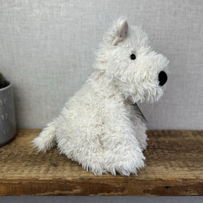 Jellycat Munro - Munro White Westie Scottie Dog Soft Toy Beanie Retired 12” (#2)
