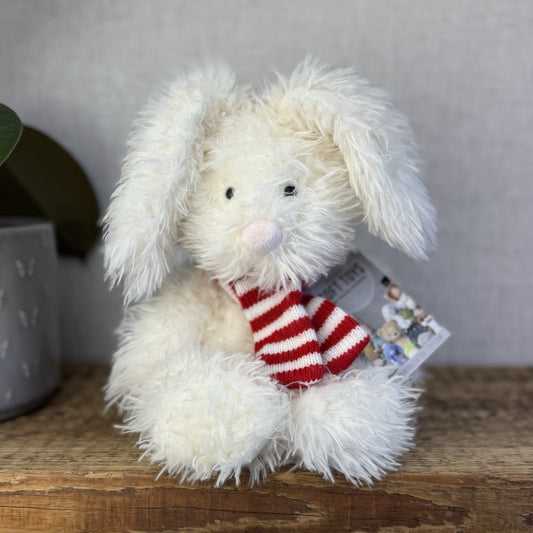 Laura Ashley Angora Bunny - Angora Bunny In Red Scarf - Jellycat Collaboration