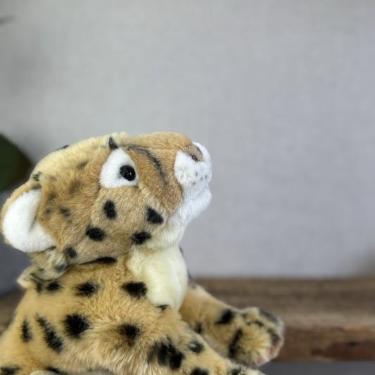 Keel Toys Signature Leopard - Small Leopard Plush Toy Realistic Wild Cat 8"