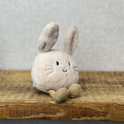 Jellycat Amuseabean Bunny - Small Cream Beanie Rabbit Animal Toy Retired 5”