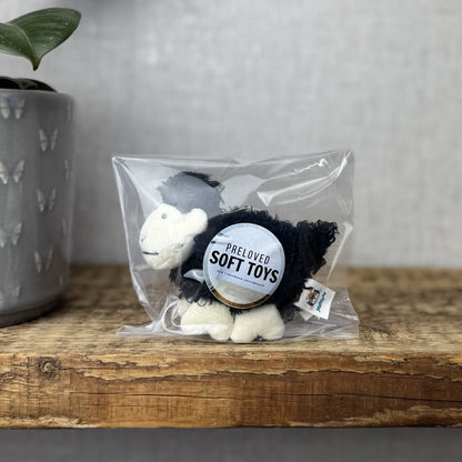 Jellycat Black Pocket Sheep - Tiny Black Sheep Soft Toy Beanie - Tiny Lamb 4”