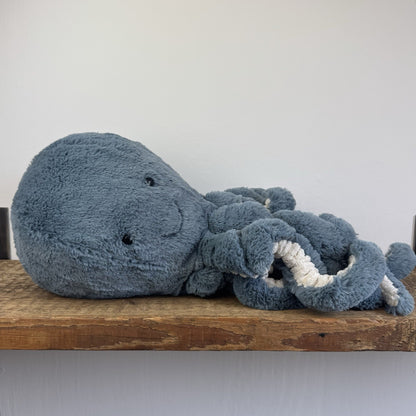 Jellycat Large Storm Octopus - Navy Large Octopus Beanie Retired Blue 20”