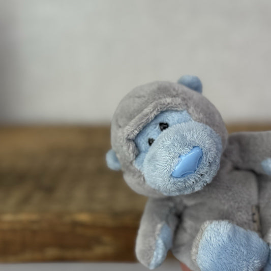 Blue Nose Friends Giggles Gibbon - Mini Monkey Soft Toy Grey Carte Blanche
