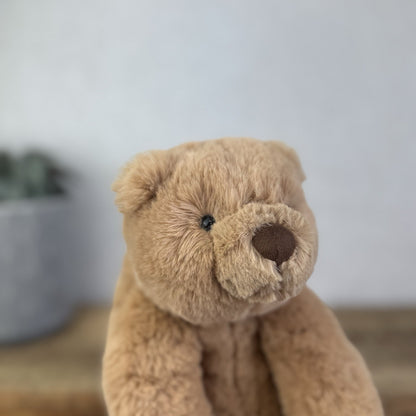 Jellycat Small Cecil Bear - Small Sitting Brown Retired Jellycat Bear - Small 8"