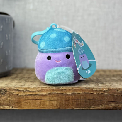 Squishmallow Pyle Clip - Mushroom Squishmallow Clip Keyring Collectible New Tags