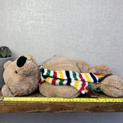 Hudsons Bay Company Pelly Bear 2007 (Animal Adventure) Striped Scarf Beanie Bear