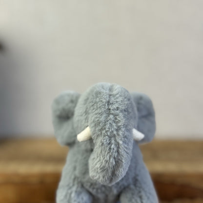 Jellycat Diddle Elephant - Tiny Grey Fluffy Elephant Plush Toy Beanie Mini 5"