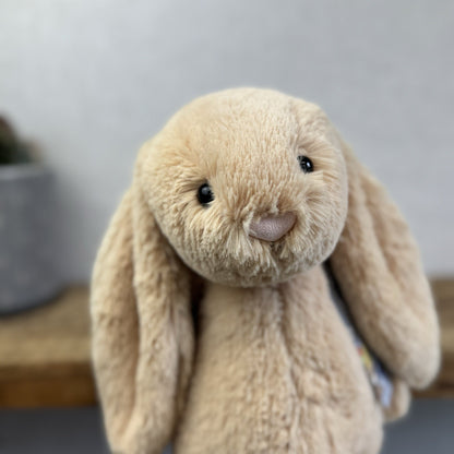 Jellycat Medium Bashful Honey Bunny - Rare Retired Medium Rabbit 12”