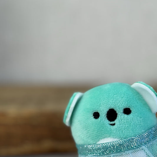 Squishmallow Squishville Kevin Koala - Blue Mini Squish Koala With Tutu 2”