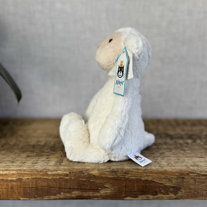 Jellycat Small Bashful Lamb Soft Toy Sheep New With Tags Cream Beanie 8” Tags