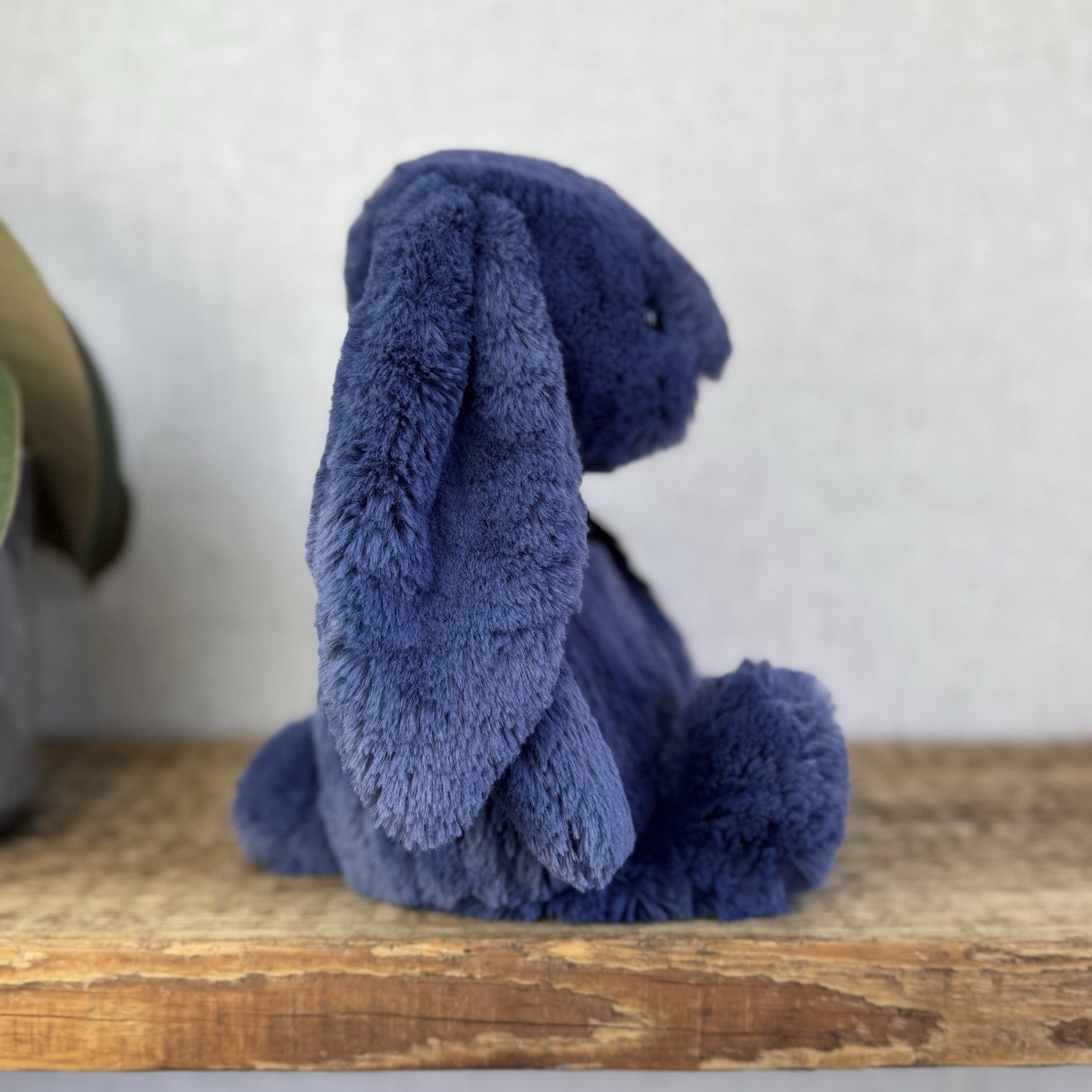 Jellycat Medium Navy Bashful Bunny - Jellycat Dark Blue Retired Rabbit 12” (#2)