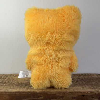 Fuggler Awkward Bear Yellow Fur Soft Toy 12’ Plush - Retired Rare Cuddly