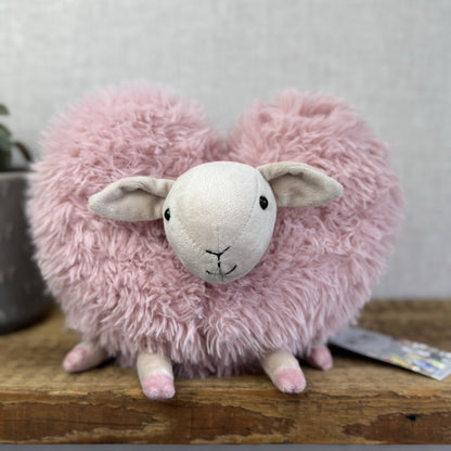 Jellycat Aimee Sheep Soft Toy - Pink Fluffy Lamb Plush Retired Soft Toy 9"