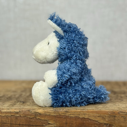 Blue Nose Friends - Kozie Llama - Blue Curly Haired Lllama Mini Beanie NWOT