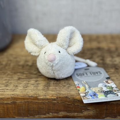 Jellycat Pip Mouse - Miniature Cream/White Mouse Mice Vintage Rare Retired 4"