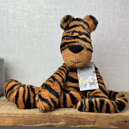 Jellycat Merryday Tiger Orange - Pristine New Without Tags Tiger Long Limb 16"