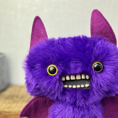 Fuggler Purple Fluffy Bat Fuggler New Condition - Count Fuggula Bat Rare 