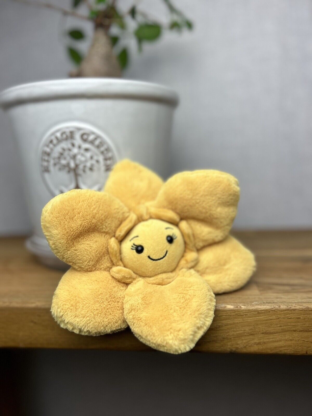 Jellycat Fluery Yellow Daffodil Small - Jellycat Daffodil - Small Flower Plush 