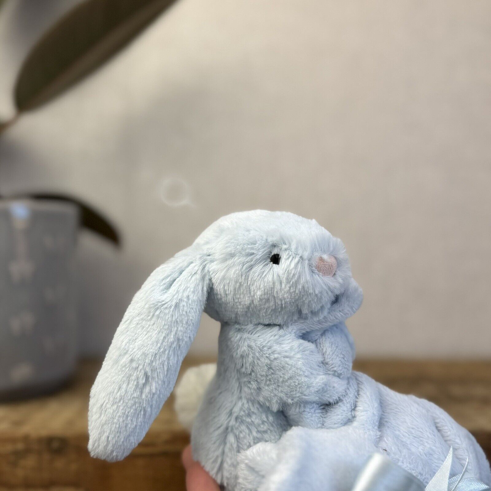Jellycat Bashful Blue Bunny Soother - Baby Soother In Blue Retired New with Tags