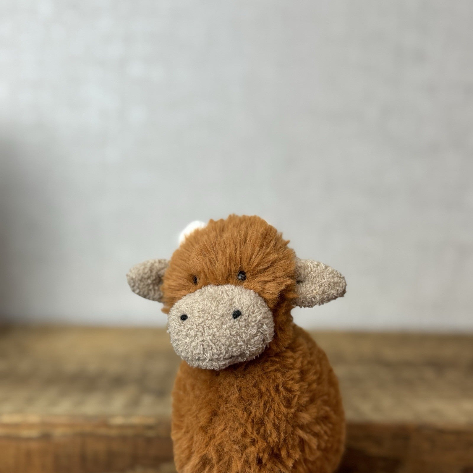 Jellycat Farm Friends Highland Cow - Miniature Highland Cow Soft Toy Beanie 5”